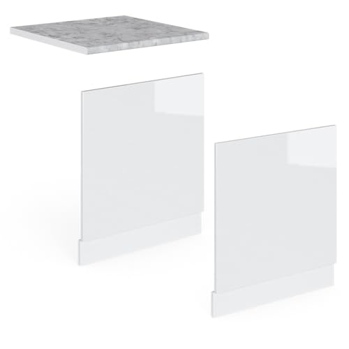 Vicco Pannello Frontale Bianco Lucido 60 Cm , Pl Marmo - 5