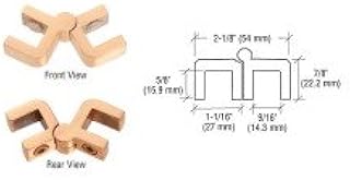 CRL Brass Glass Hinge Brackets