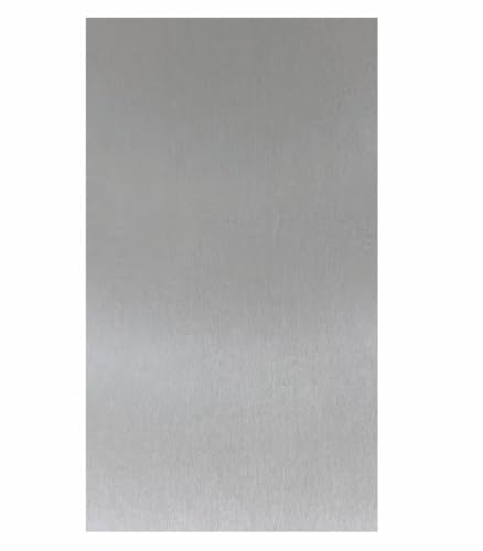 Panneau décoratif effet métal acier inoxydable plaque PVC murale 120x60