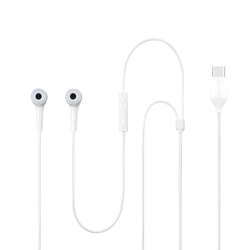Image of Original Type-C Earphone Compatible with All USB-C Smartphones Including Samsung Galaxy S24 /S23 /S22 Ultra, Stereo Sound, a Built-in Microphone for Clear Calls, and Noise Isolation for immersive Audio