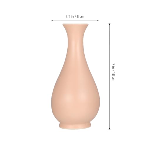 Jarrón de cerámica rosa moderno ABOOFAN macetero decorativo 3