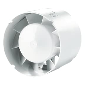 Vents VKO 1 T L 100mm Axiallüfter Abluft Klima Ventilator Rohrlüfter Badlüfter Timer Kugellager Cover