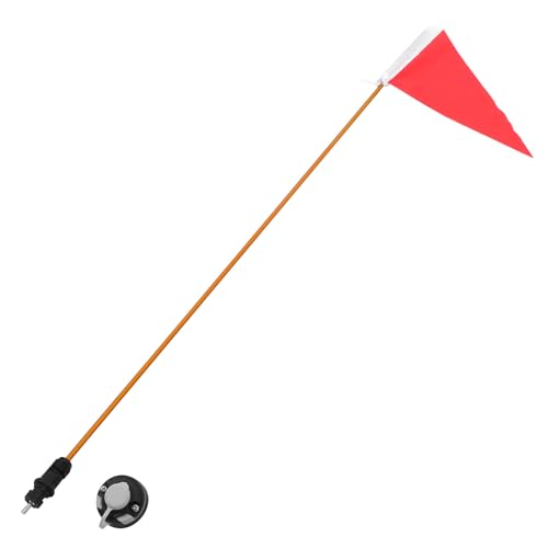 GLEAVI Set Bandiera di Sicurezza per Kayak 4 Piedi in Acciaio Inox Supporto Stabile Asta Portabandiera Multifunzione per Kayak Barche e Canoe Kit Segnalazione Portatile per attività