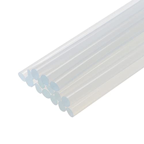 Generic Mini Hot Glue Gun Sticks 8-inch x 0.27-inch for Glue Guns, Clear 15pcs