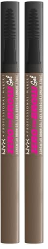Cejas perfectas sin retoques con NYX Zero to Brow gel Ash Brown de larga duración 2 unidades