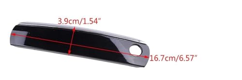 Cubierta de manija negra brillante para Audi A6 C6: elegancia y protección 2