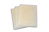 The Filter Pro Cut Replacement Skimmer Mat Beige Coarse Filter Media to Fit Popular Brands, Made in USA (14" x 18" x 1.25" Thick - 3 Pack)