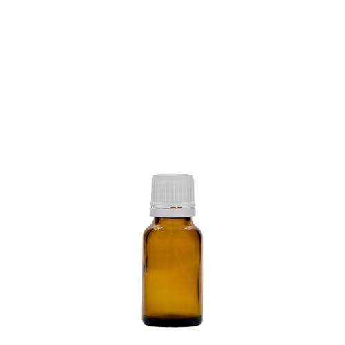 Flacons médicaments en verre marron pour conserver les gouttes de soins