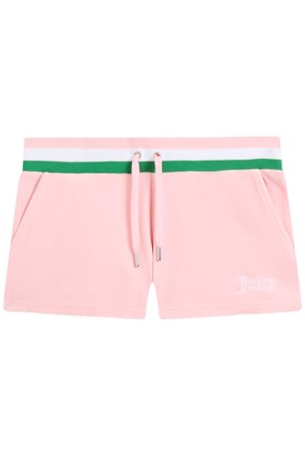 Juicy Couture Velour Stripe Shorts décontracté, Juicy Pink, S Femme