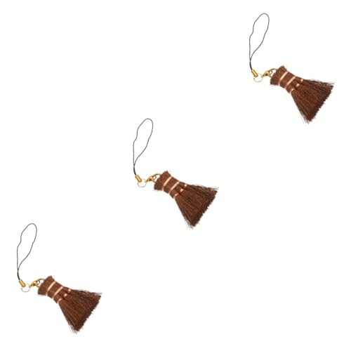 Beaupretty 3pcs Small Whisk Broom for Indoor Cleaning Straw Broom Head for Tea Ceremony Portable