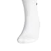 adidas Unisex Half Crew Sock, White/Black, 9-12
