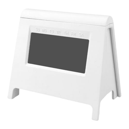 YUGSHNKFC Reloj despertador digital compacto con visualización nocturna pequeña LCD con iluminación automática para estudiantes, ancianos y profesionales