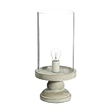 lamparas sobremesa clasicas  Lámpara de sobremesa clásica gris de cemento para decoración Factory - LOLAhome