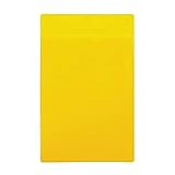 Djois Made by Tarifold 162004 – Pack of 10 Magnetic Document Holders A4 Vertical for Shelves, Containers and Magnetic Bags - Yellow