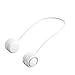 Masyrt USB Rechargeable Neck Fan, Personal Wearable Bladeless Fan with 3 Wind Speed Modes, Flexible Hose Design, Ideal for Hot Weather, Suitable for All Ages (White)