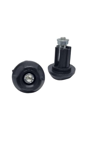 Image of Bike Handle Bar Ends Weight Set for Yamha FZ | Heavy Duty Metal Handlebar End Caps | Anti-Vibration Stabilizer | Premium Finish Motorcycle Grip Balance Weights (Black)