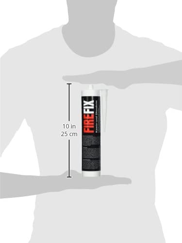 FIREFIX 1790 Kamin- und Ofendicht (Kartusche) 310 ml, hitzebeständig bis 1.000 °C