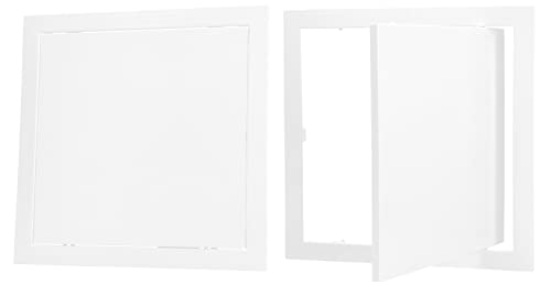 KOTARBAU® Revisionstür Revisionsklappe 30x30 cm zum Lackieren Schnappverschluss Revitür Inspektionstür Zugangstür Wartungsklappe Serviceklappe Trockenbau Reinigungsklappe Kunststoff Weiß