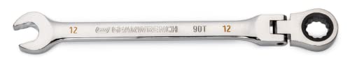 GEARWRENCH 12mm 4 Degree Swing Arch 12 Point Flex Head Ratcheting Combination Wrench - 86712