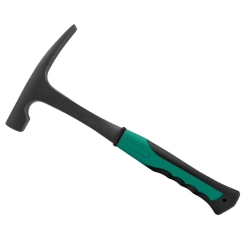 Martello per mattoni in acciaio resistente con impugnatura comoda curva e testa solida per forgiatura, adatto per muratura e costruzioni