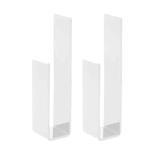 Perchero de pared para bufandas, gancho de pared acrílico para sombrero de béisbol, 2 soportes para bufandas que ahorran espacio, soporte para bolsas para ropa, bufandas, bolsas