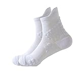 Womens Cotton Socks Ankle Athletic Cushioned Breathable Quarter Fit Comfortable Running Sport Socks Hiking Low Cut White