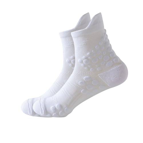 Womens Cotton Socks Ankle Athletic Cushioned Breathable Quarter Fit Comfortable Running Sport Socks Hiking Low Cut White