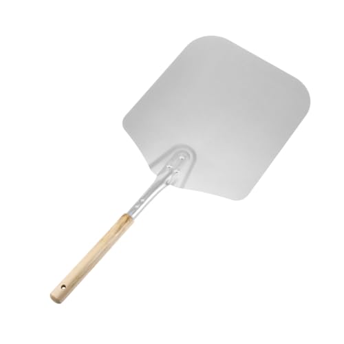 Cabilock 66cm Aluminum Pizza Peel Shovel with Wooden Handle Perfect for Pizza Peels Baking