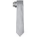DonDon Krawatten f&uuml;r Herren handgefertigt Seiden-Look 6 cm Krawatte Silber