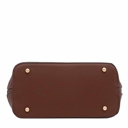 Image of Zip-Around Saffiano Classic Dome Satchel