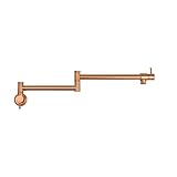 Akicon Pot Filler Kitchen Faucet Wall Mount Modern Style (Copper)