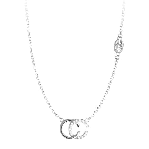 Bijoux de mariage d'exception avec ce collier lettre zircone cubique MOCHAMIK