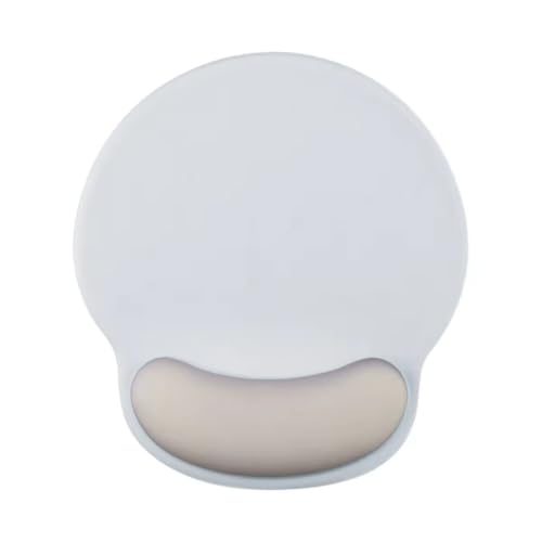 Image of Mouse Pad with Gel Wrist Rest Support, Ergonomic Mouse Cushion with Non Slip Rubber Base Mouse Pad for Laptop, Computer, Gaming, Office (Multicolor, Round)