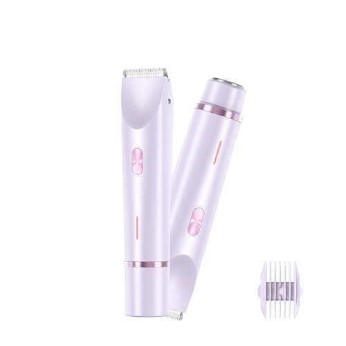 Afeitadora eléctrica 2 en 1 para mujer con doble cabeza impermeable