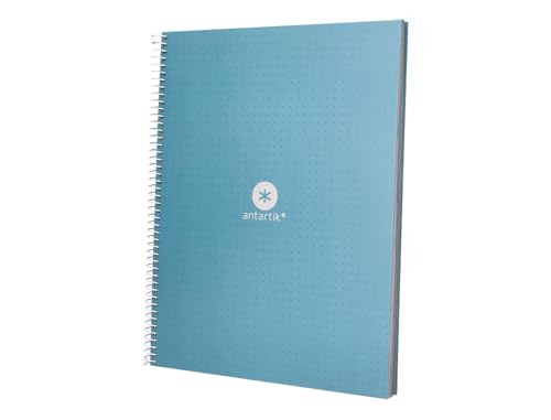 Liderpapel Spiral Notebook A4 Micro ANTARTIK Cover Lined 80H 90 g Ruled Dots 1 Band 4 Drills Sky Blue, light blue - Image 3