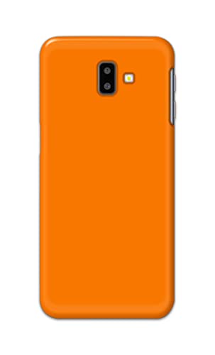 Image of Plain Orange Hard Back Case Cover for Samsung Galaxy J6 Plus (2018) (6.0 inch), SM-J610FN / DS Back Cover -(J5) VNS2229