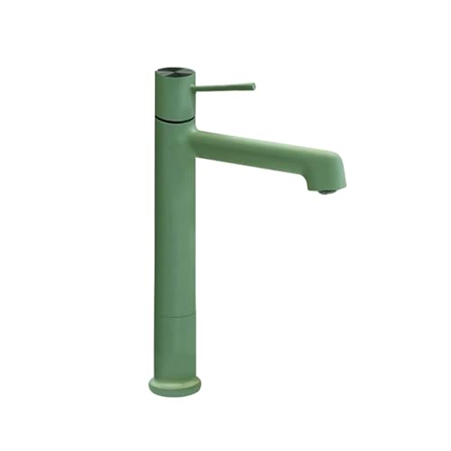 Mezcladora de lavabo de baño oro cepillado de un solo mango latón caliente y fría LWX