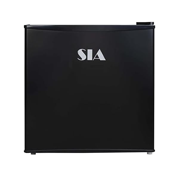 Black Mini Fridge With Ice Box, 43L Tabletop Drink Cooler/Chiller SIA