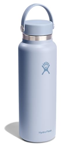 Image of Hydro Flask Water Bottle - Insulated Stainless Steel - Wide Mouth Flex Lid, Non Spill, Leakproof and Refillable in 40 Oz