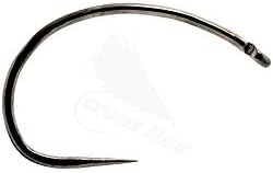 Eupheng 100pcs Plus Best Barbless Competition Fly Fishing Hook Collection, Dry Nymph Strimp&Pupa, Pupa jig Fly Hooks High Carbon Competition Hook (Shrimp & Pupa Fly Hook EP-9251, 8#)