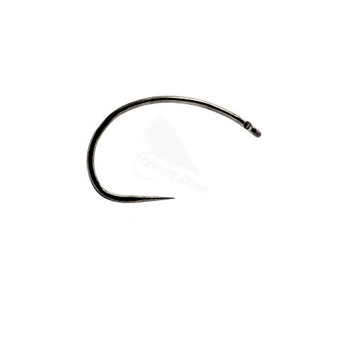 Eupheng 100Pcs Plus Best Barbless Competition Fly Fishing Hook Collection, Dry Nymph Strimp&Pupa, Pupa Jig Fly Hooks High Carbon Competition Hook (Shrimp & Pupa Fly Hook Ep-9251, 8#) #TOP3