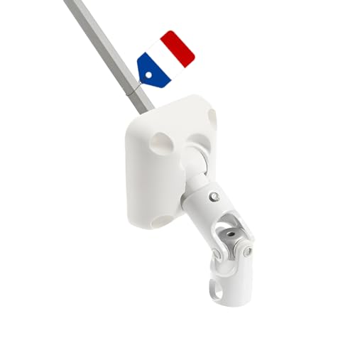 Sortie de Caisson 45° pour Volet Roulant – D174NG – Guide déporté - 6 pans 7 – 315 mm – Finition Blanc – Fabrication Française