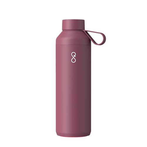 Ocean Bottle Peak 24oz Leak-Proof Steel Water Bottle (Maroon Dusk)