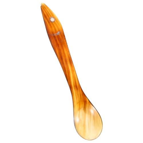 Ciieeo cuchara de café reutilizable cucharillas Cucharitas de espresso cucharas de espresso cucharas de cuerno de búfalo tenedores cucharadas pequeñas cucharas de pastel de postre cuernos
