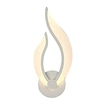 Photo Gallery lampada da parete a led a forma di fiamma, in acrilico, per interni, 9 w, applique da parete, moderna lampada da notte per camera da letto, comodino, soggiorno, hotel, ristorante, corridoio (bianco 3 Photo Gallery lampada da parete a led a forma di fiamma, in acrilico, per interni, 9 w, applique da parete, moderna lampada da notte per camera da letto, comodino, soggiorno, hotel, ristorante, corridoio (bianco 3