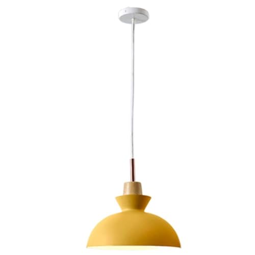 Lustre en bois et métal au design scandinave élégant pour salon