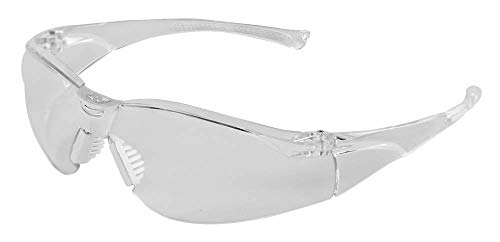 Bullhead Safety Eyewear BH2311 Crystal Clear Temples Flathead, Dielectric Frame, 2" H, 4" L, 9" W, Polycarbonate, One Size Fits All, Crystal Clear Frame/Clear Lens