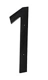 6 Inch House Home Address Street Numbers for Outdoor Indoor Exterior Building Apartment Yard Black P