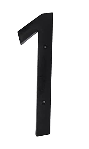 6 Inch House Home Address Street Numbers For Outdoor Indoor Exterior Building Apartment Yard Black Plastic, Uv Resistant Number 0-9 Letter A-B-C (1) #TOP16