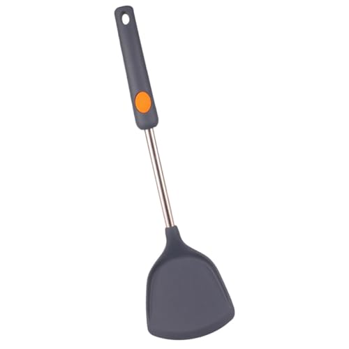 Tofficu Hitzebeständiger Silikon Pfannenwender mit Ergonomischem Griff Kratzfest Antihaftbeschichtet Sicher für Beschichtetes Kochgeschirr als Küchenhelfer für Tägliches...